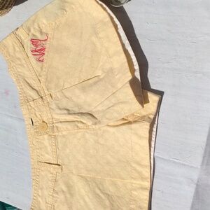 Volcom yellow shorts